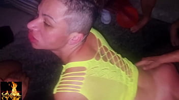 Dinner party turns into a wild orgy with a horny wife as the main attraction